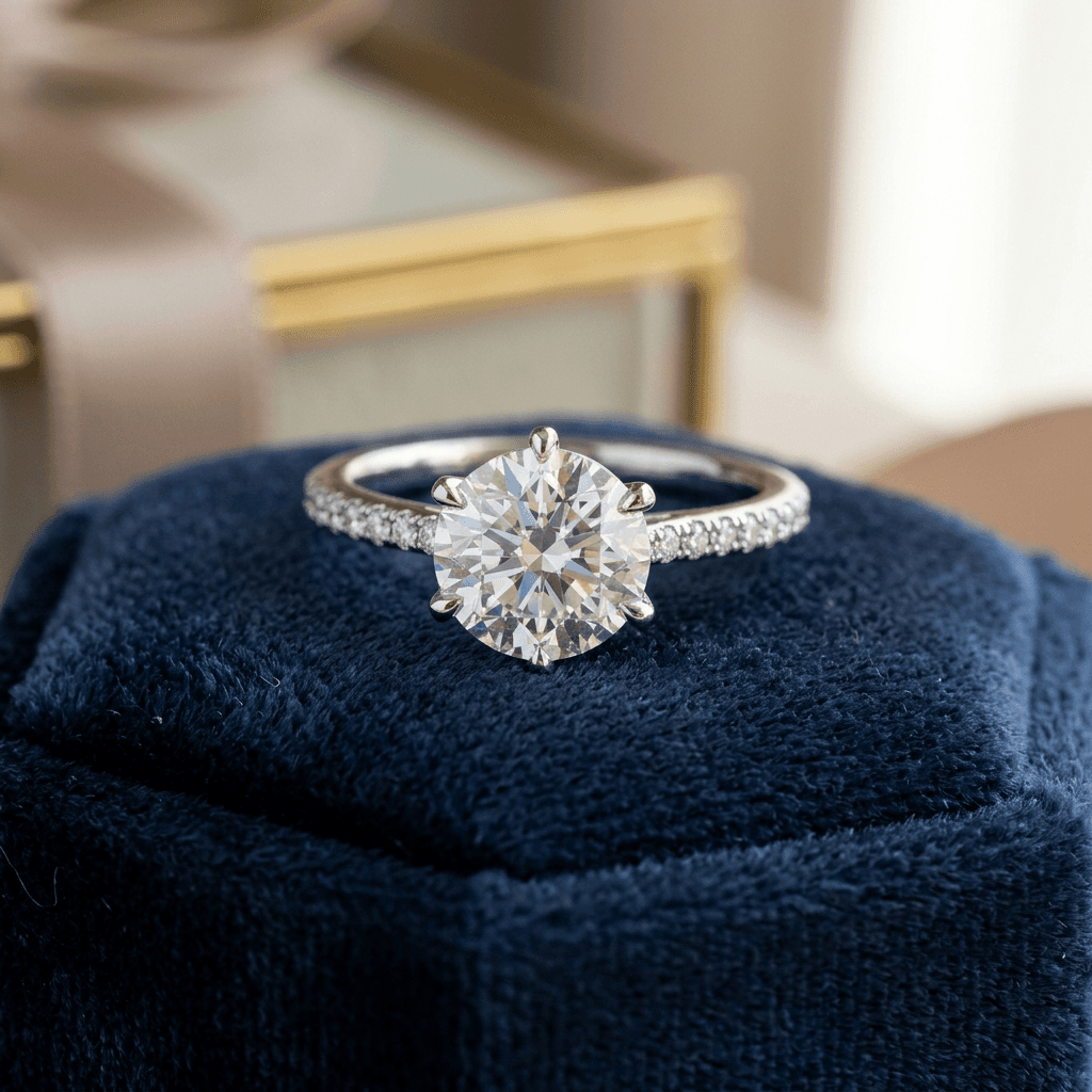Anillo de Compromiso Diamante Eterno